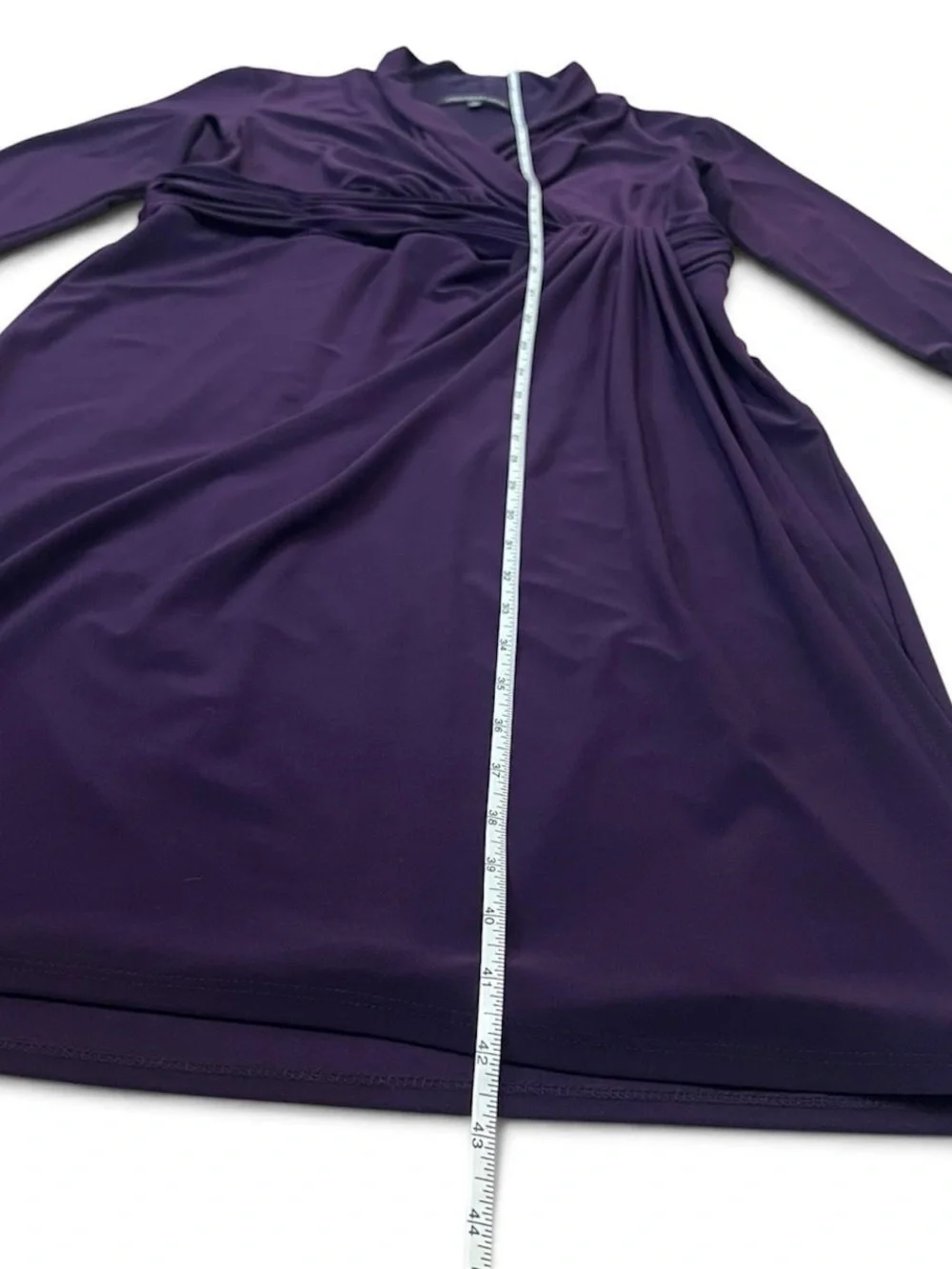Jones New York Deep Purple Wrap-Style Dress